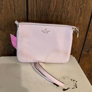Kate Spade pebbled leather Leila in Rose smoke